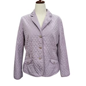 Tabots Petites women's quilted v-neck jacket coat, measurements for fit, est 16P